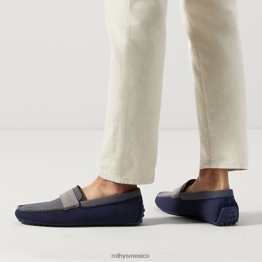 hombres Rothy's azul amalfi el holgazán conductor zapato PVF0L0276