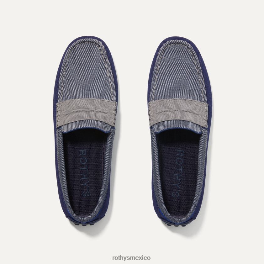 hombres Rothy's azul amalfi el holgazán conductor zapato PVF0L0276