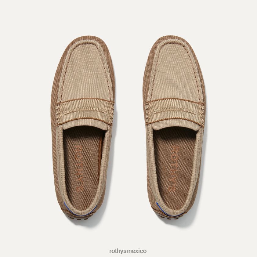 hombres Rothy's cañón marrón el holgazán conductor zapato PVF0L0275