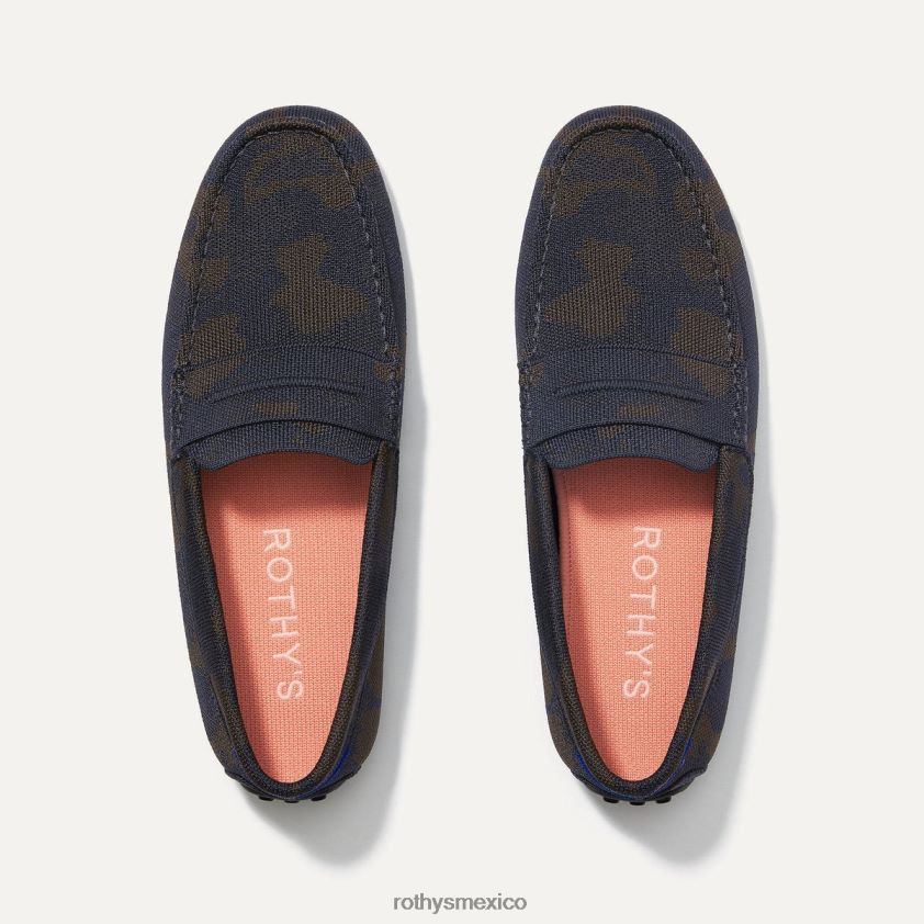 hombres Rothy's camuflaje del bosque el holgazán conductor zapato PVF0L0281