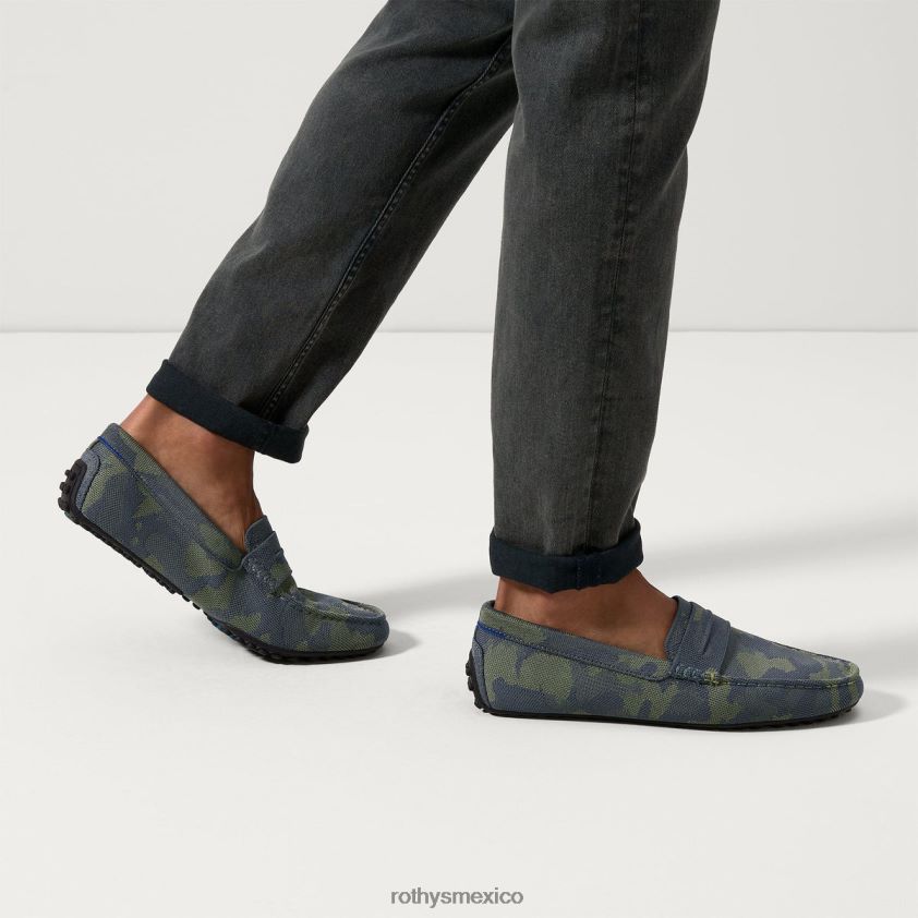 hombres Rothy's camuflaje forestal el holgazán conductor zapato PVF0L0278