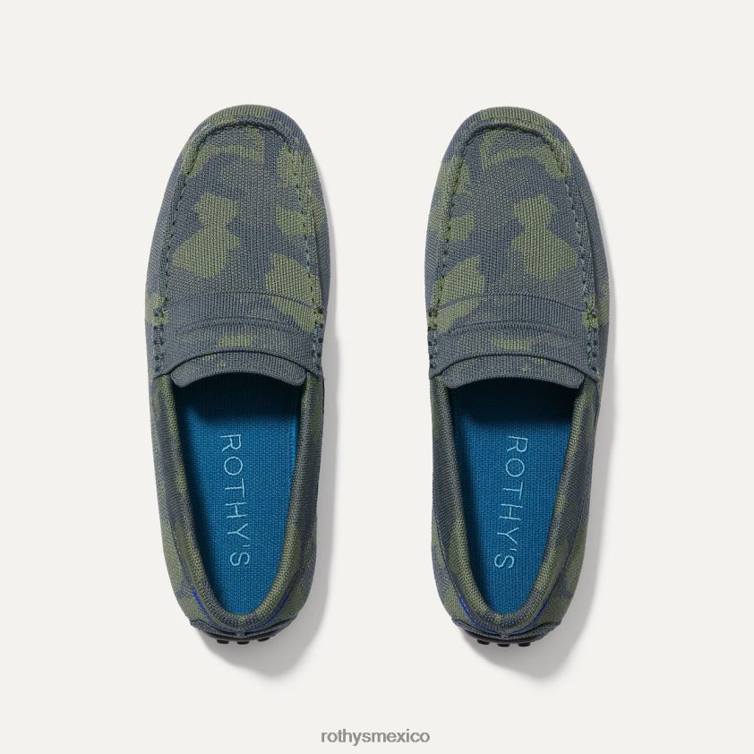 hombres Rothy's camuflaje forestal el holgazán conductor zapato PVF0L0278