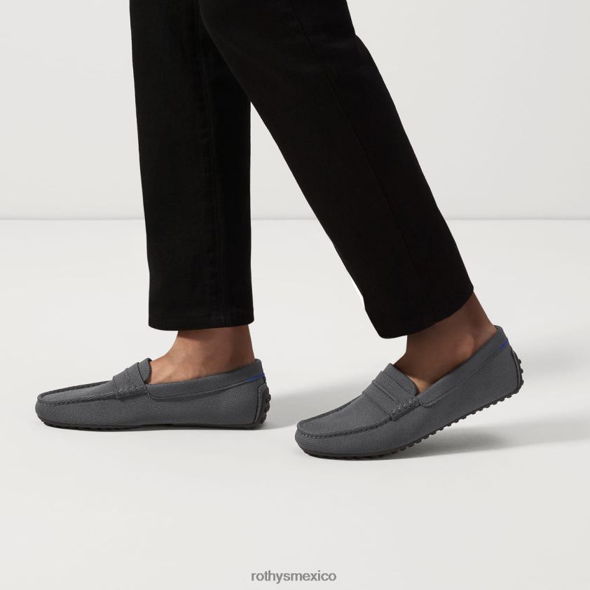 hombres Rothy's gris grafito el holgazán conductor zapato PVF0L0274