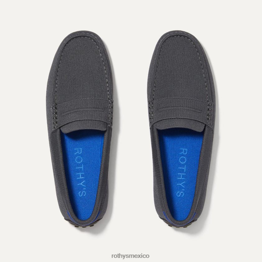 hombres Rothy's gris grafito el holgazán conductor zapato PVF0L0274