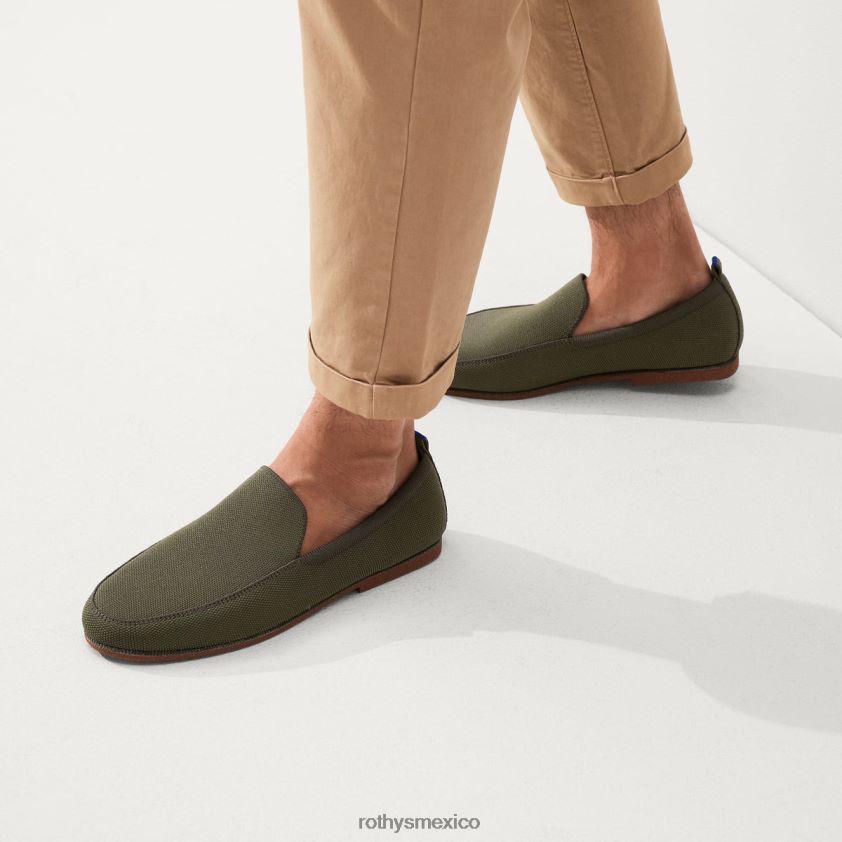 hombres Rothy's oliva profundo el mocasín ravello zapato PVF0L0285