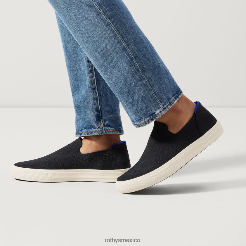 hombres Rothy's negro zapatillas sin cordones de la ciudad zapato PVF0L0303
