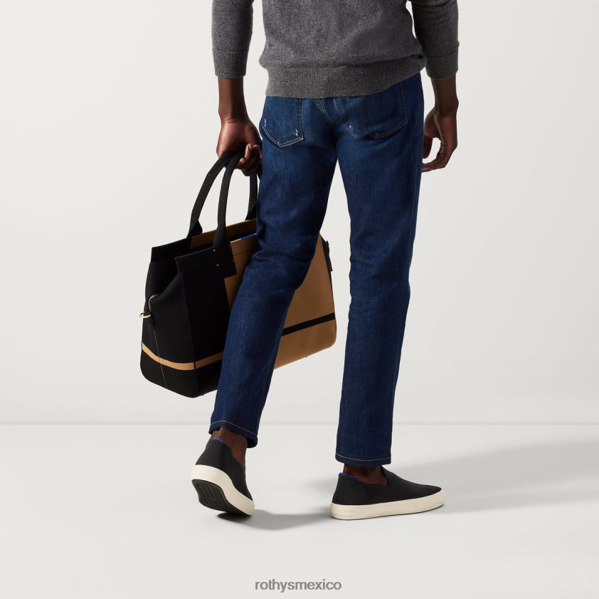 hombres Rothy's negro zapatillas sin cordones de la ciudad zapato PVF0L0303