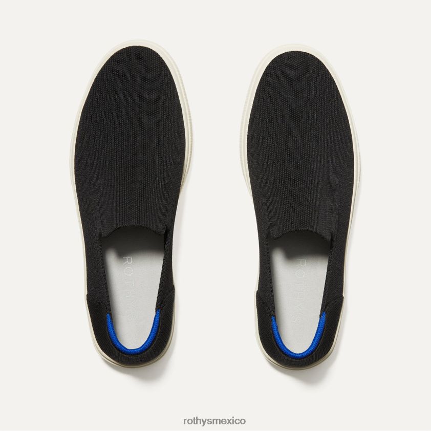hombres Rothy's negro zapatillas sin cordones de la ciudad zapato PVF0L0303