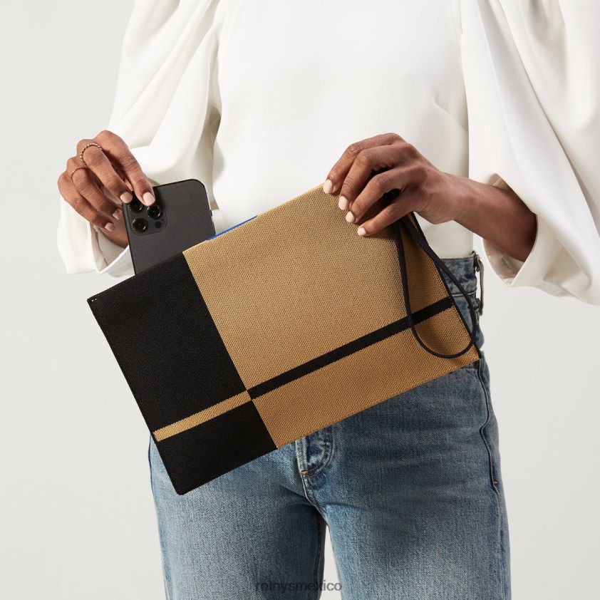 mujer Rothy's camello y negro la pulsera bolsa PVF0L0250