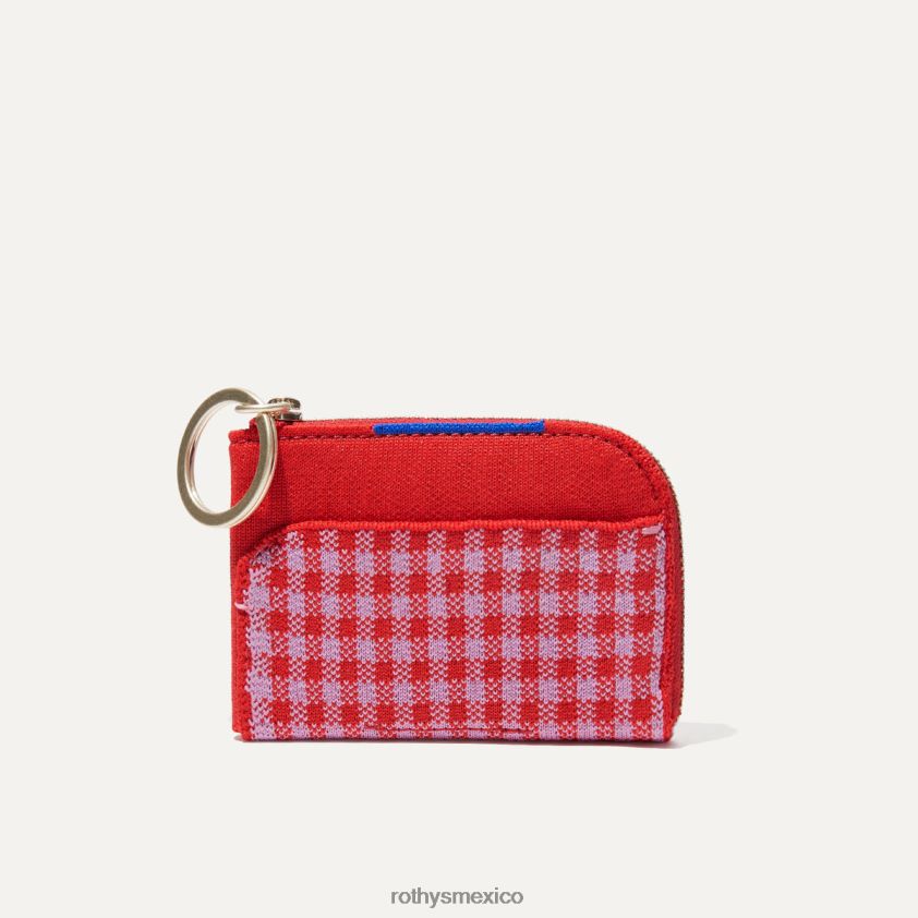 mujer Rothy's guinga de amapola el llavero de la cartera bolsa PVF0L0236