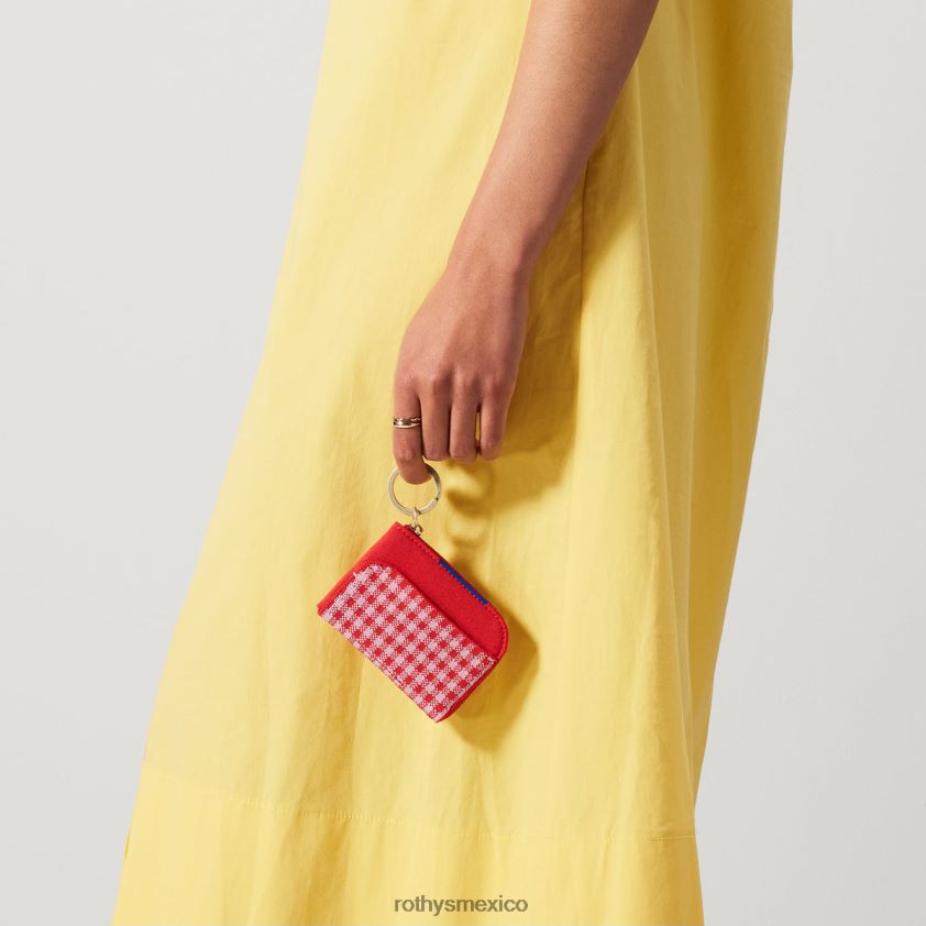 mujer Rothy's guinga de amapola el llavero de la cartera bolsa PVF0L0236