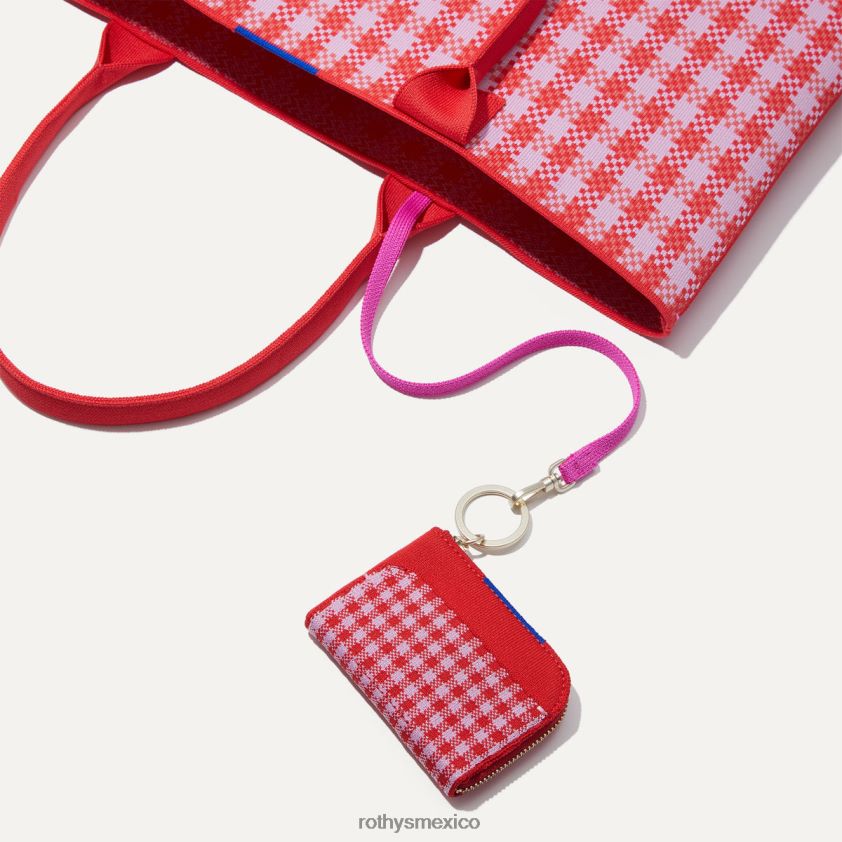 mujer Rothy's guinga de amapola el llavero de la cartera bolsa PVF0L0236
