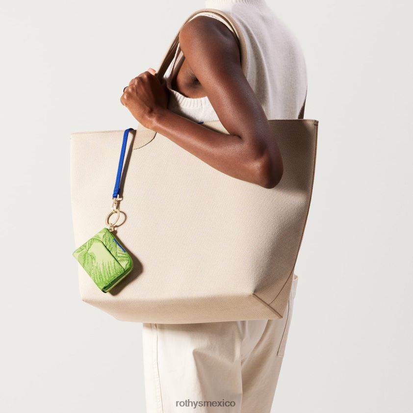 mujer Rothy's hoja de palma el llavero de la cartera bolsa PVF0L0224