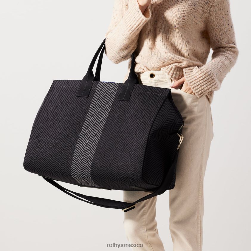 mujer Rothy's sombra negra el fin de semana bolsa PVF0L0266