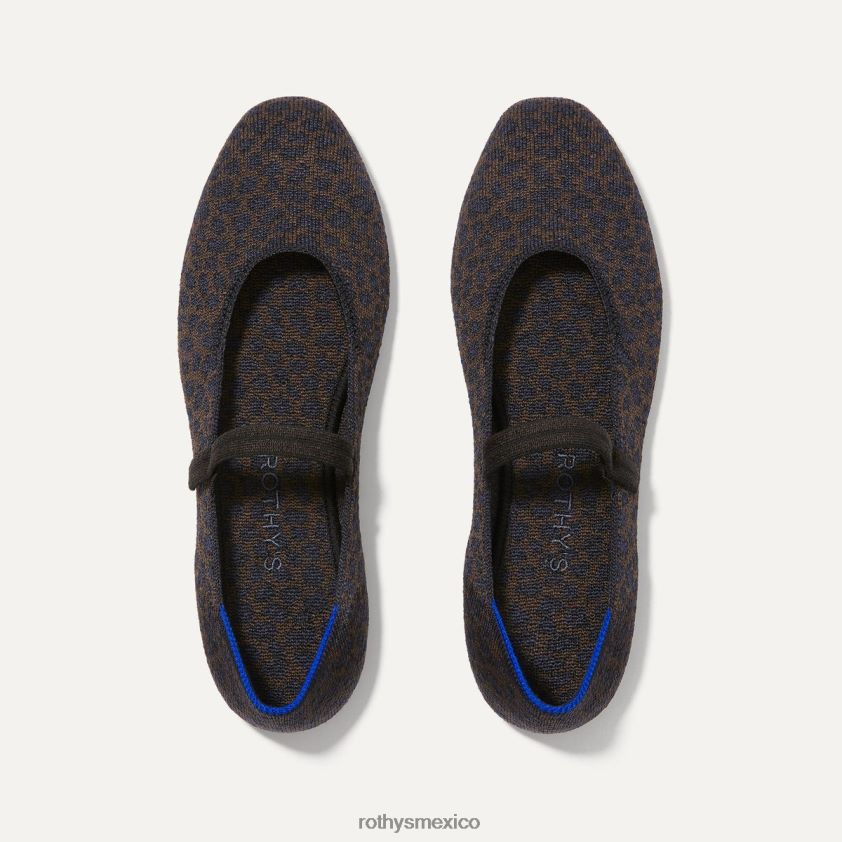 mujer Rothy's mancha de chocolate la plaza mary jane zapato PVF0L082