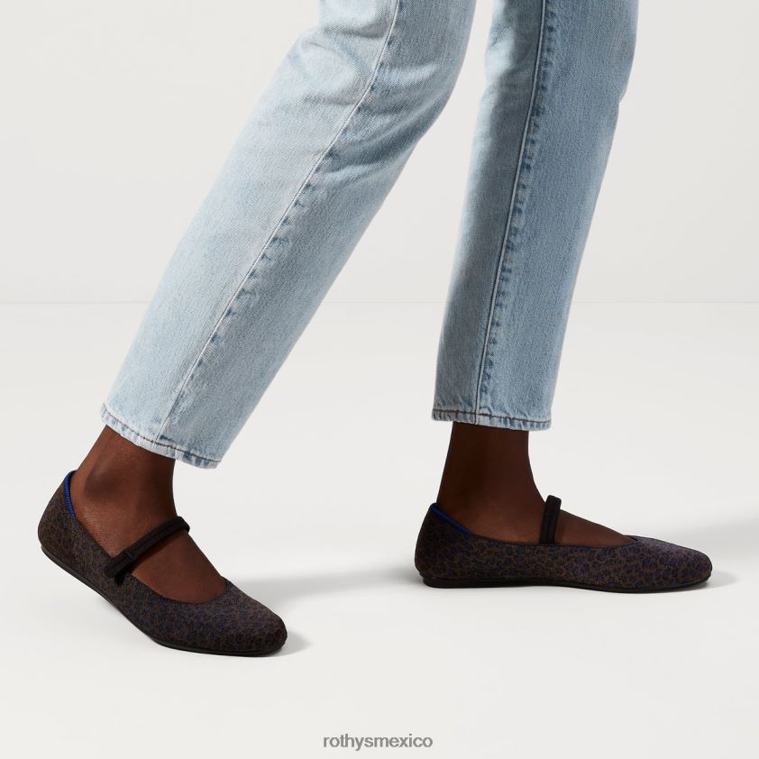 mujer Rothy's mancha de chocolate la plaza mary jane zapato PVF0L082