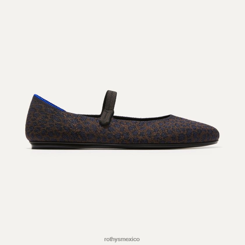 mujer Rothy's mancha de chocolate la plaza mary jane zapato PVF0L082