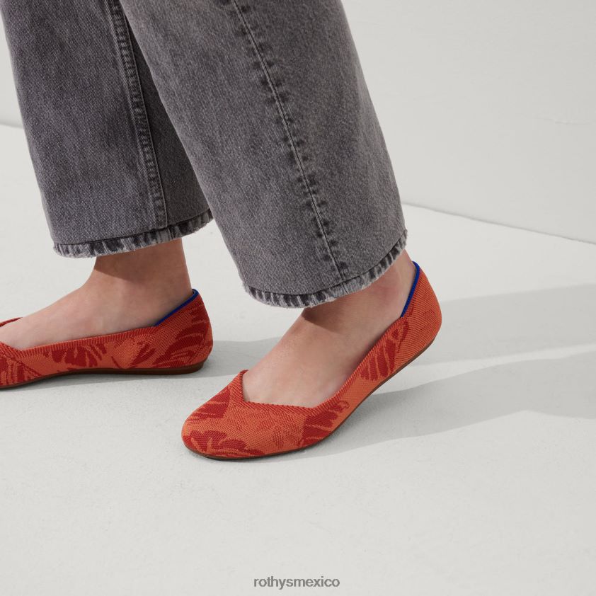 mujer Rothy's flores de arcilla el apartamento zapato PVF0L045