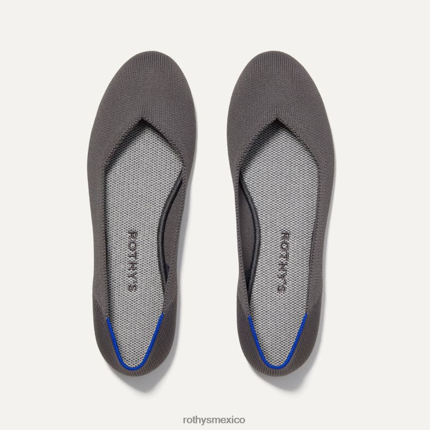 mujer Rothy's gris guijarro el apartamento zapato PVF0L048