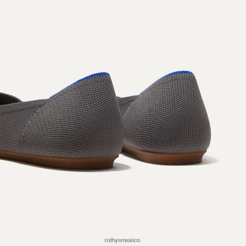mujer Rothy's gris guijarro el apartamento zapato PVF0L048