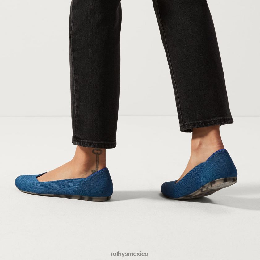 mujer Rothy's océano profundo el apartamento zapato PVF0L065