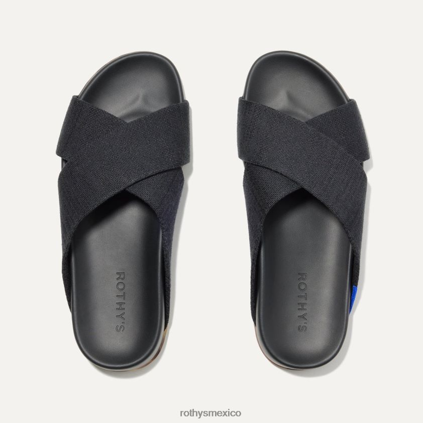 mujer Rothy's negro la diapositiva del fin de semana zapato PVF0L084