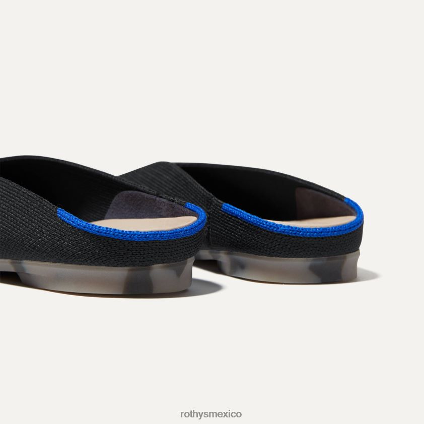 mujer Rothy's negro la media almendra zapato PVF0L086