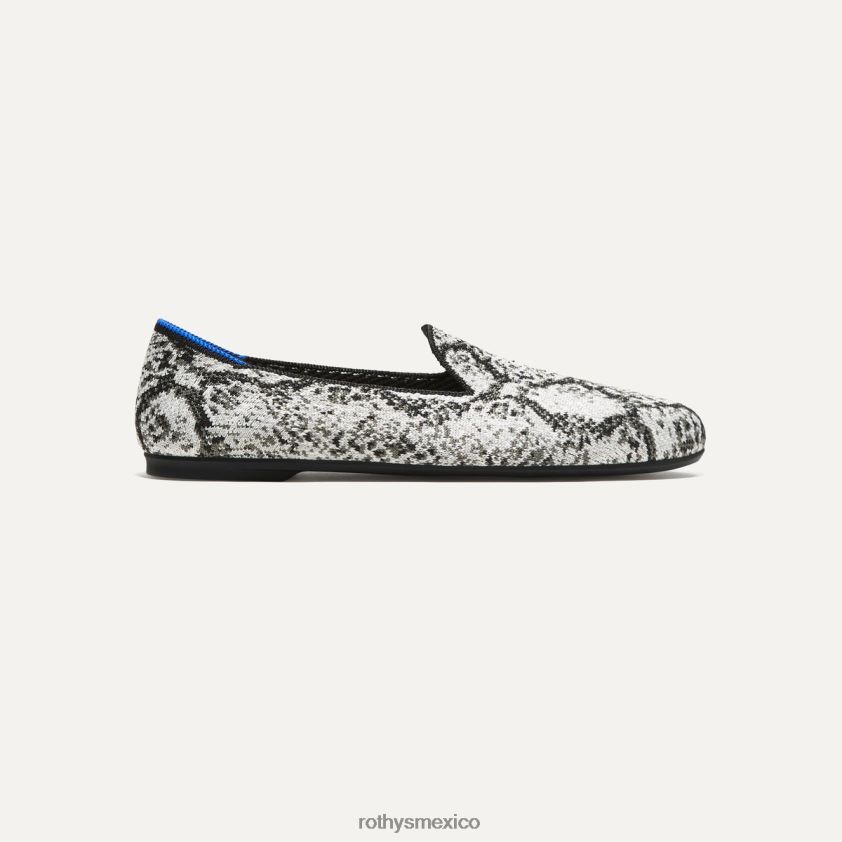 mujer Rothy's pitón el mocasín almendrado zapato PVF0L0100