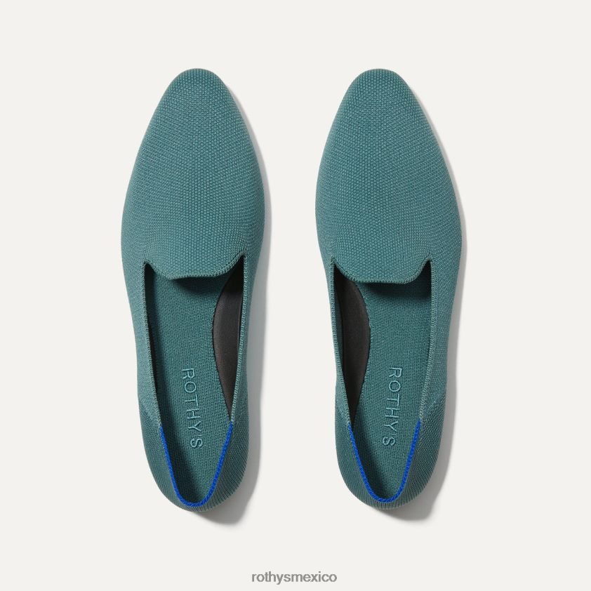 mujer Rothy's salvia azul el mocasín almendrado zapato PVF0L0103