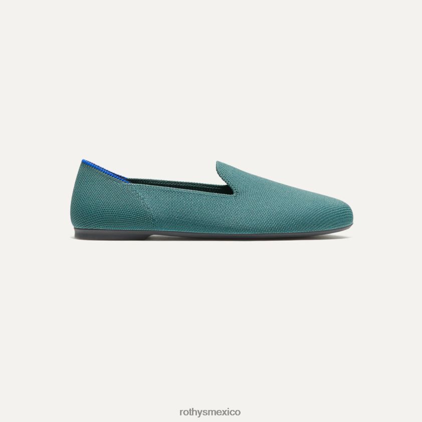 mujer Rothy's salvia azul el mocasín almendrado zapato PVF0L0103