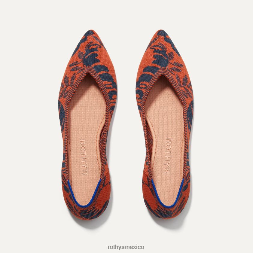 mujer Rothy's atardecer floral el punto zapato PVF0L028
