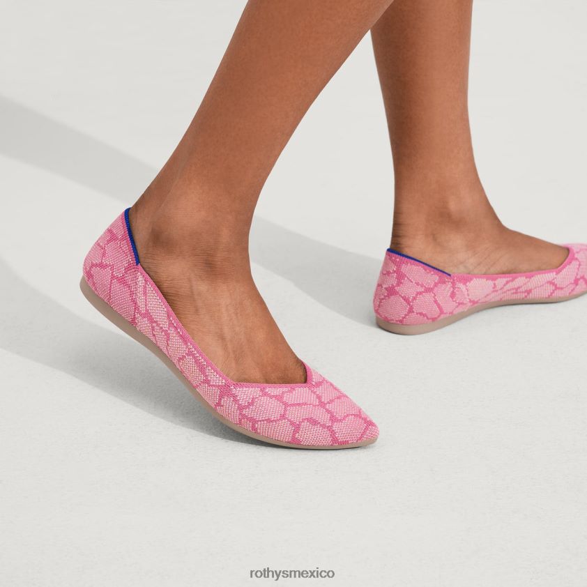 mujer Rothy's cuarzo rosa el punto zapato PVF0L07