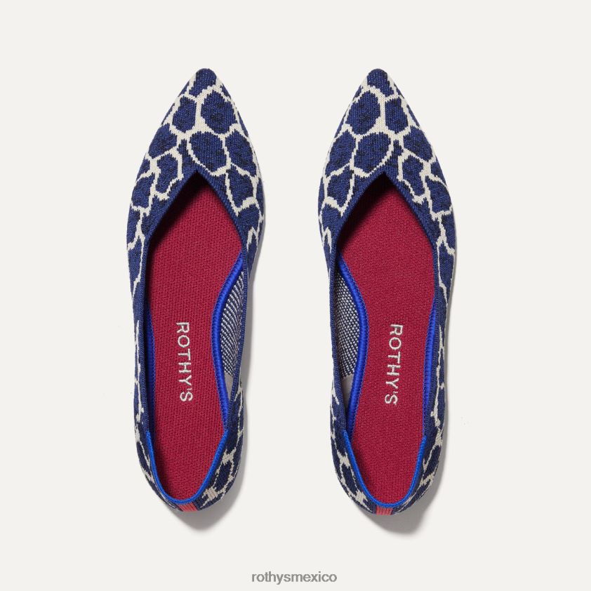 mujer Rothy's jirafa índigo el punto zapato PVF0L018