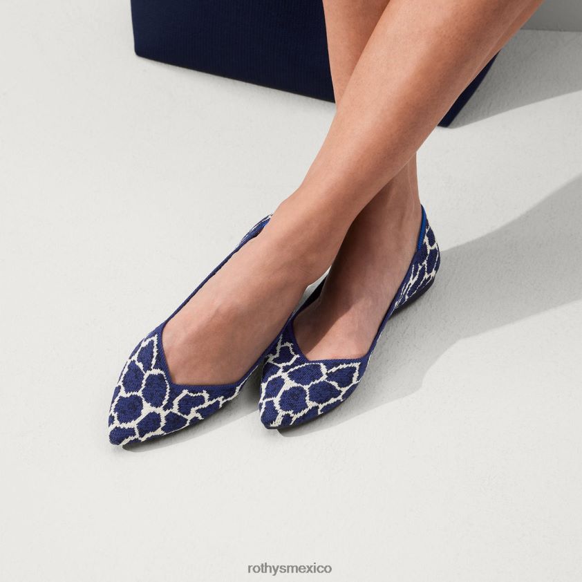 mujer Rothy's jirafa índigo el punto zapato PVF0L018