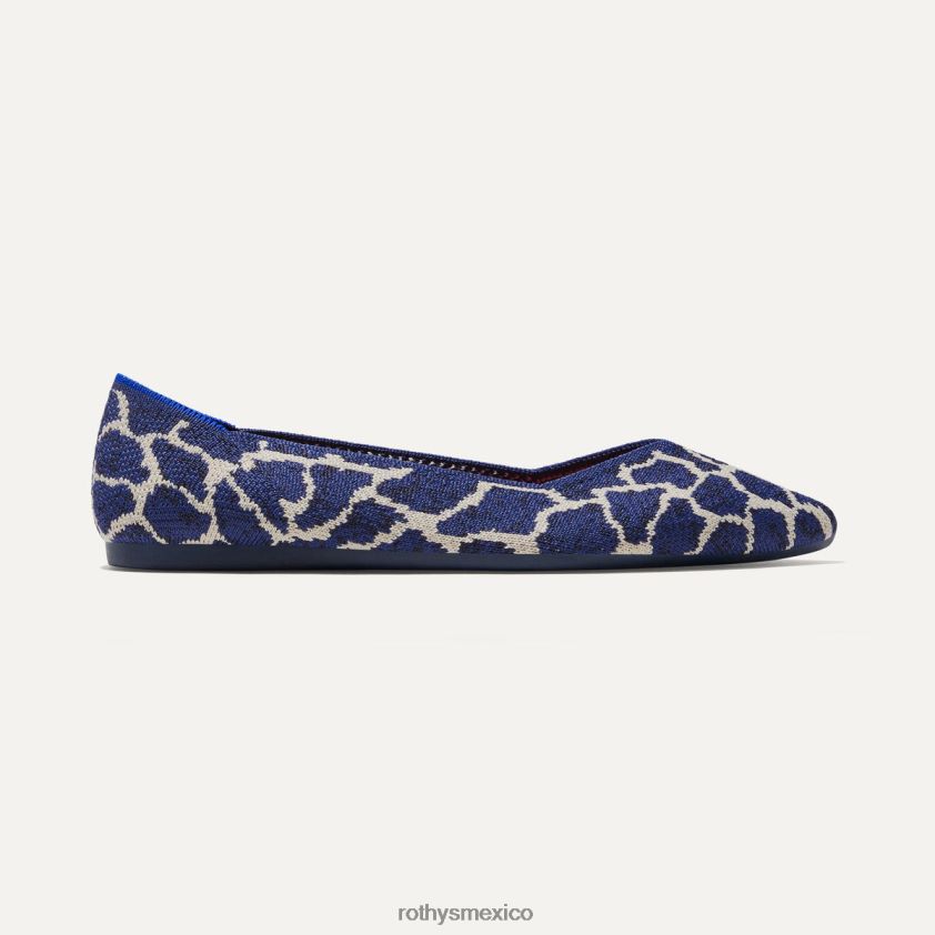 mujer Rothy's jirafa índigo el punto zapato PVF0L018