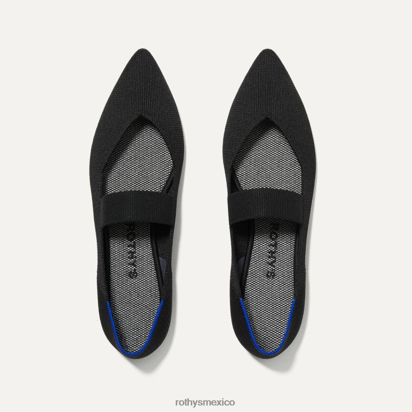 mujer Rothy's negro el punto mary jane zapato PVF0L079