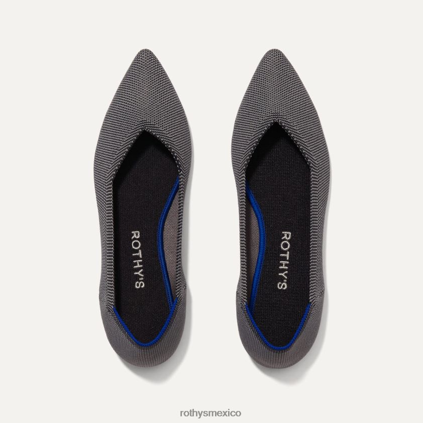 mujer Rothy's nube gris ojo de perdiz el punto zapato PVF0L019