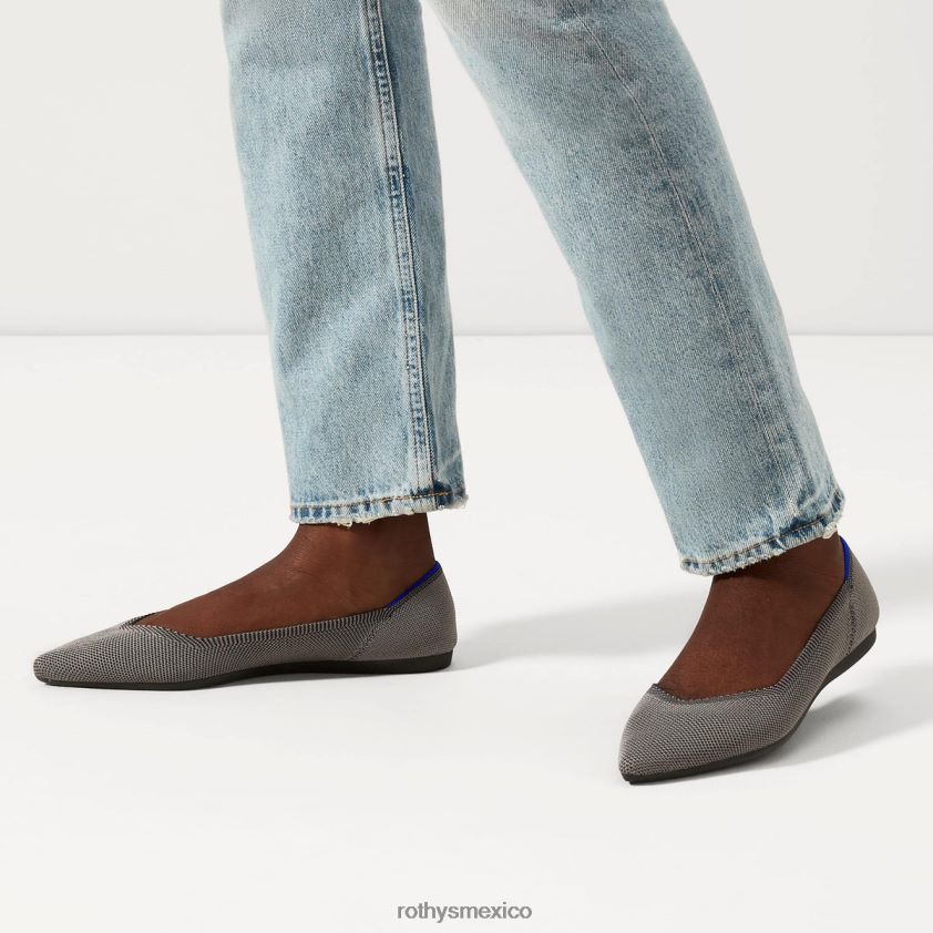 mujer Rothy's nube gris ojo de perdiz el punto zapato PVF0L019