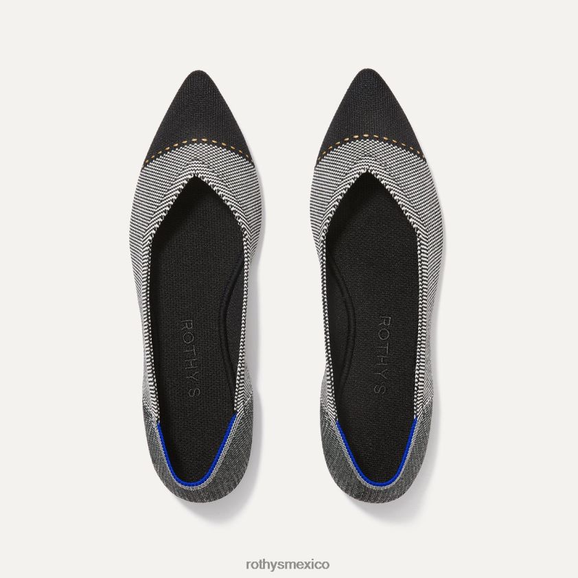 mujer Rothy's puntera gris niebla el punto zapato PVF0L033