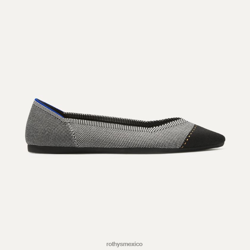 mujer Rothy's puntera gris niebla el punto zapato PVF0L033