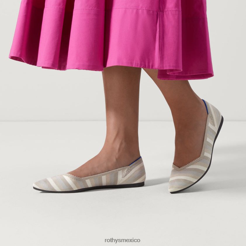 mujer Rothy's raya dorada el punto zapato PVF0L031