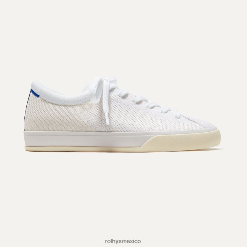 mujer Rothy's blanco brillante la zapatilla con cordones zapato PVF0L0149
