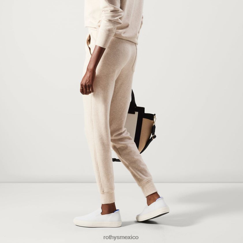 mujer Rothy's blanco zapatillas sin cordones de la ciudad zapato PVF0L0147