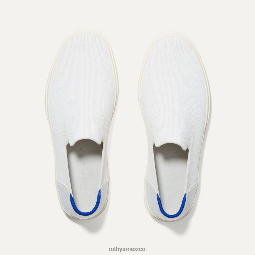 mujer Rothy's blanco zapatillas sin cordones de la ciudad zapato PVF0L0147