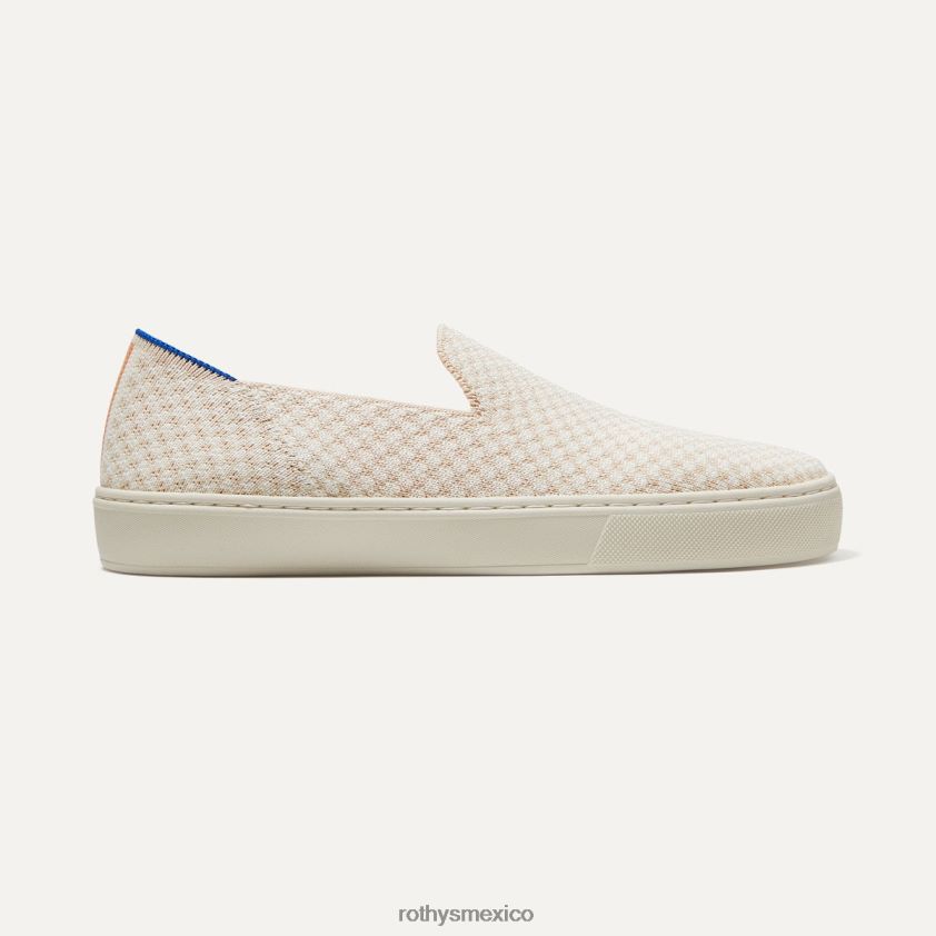 mujer Rothy's cheque arenoso la zapatilla sin cordones original zapato PVF0L0138
