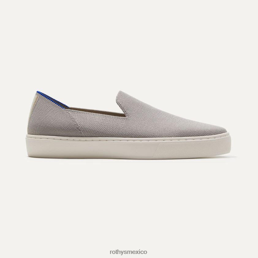 mujer Rothy's gris claro la zapatilla sin cordones original zapato PVF0L0136