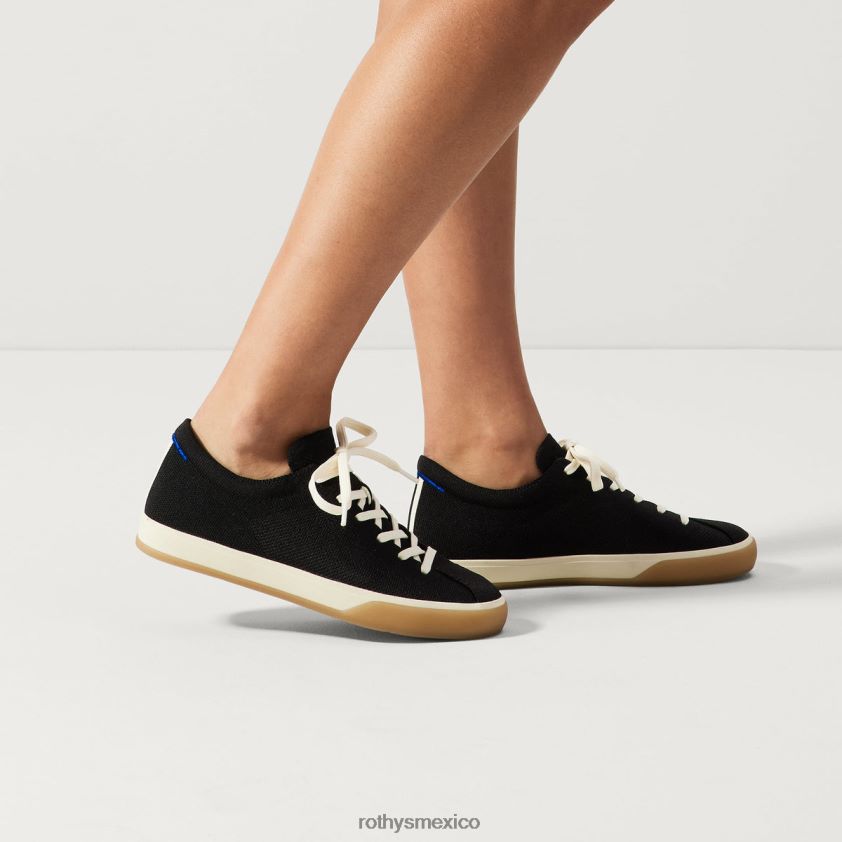 mujer Rothy's negro la zapatilla con cordones zapato PVF0L0150