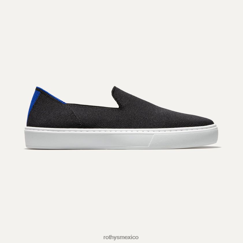 mujer Rothy's negro sólido la zapatilla sin cordones original zapato PVF0L0132