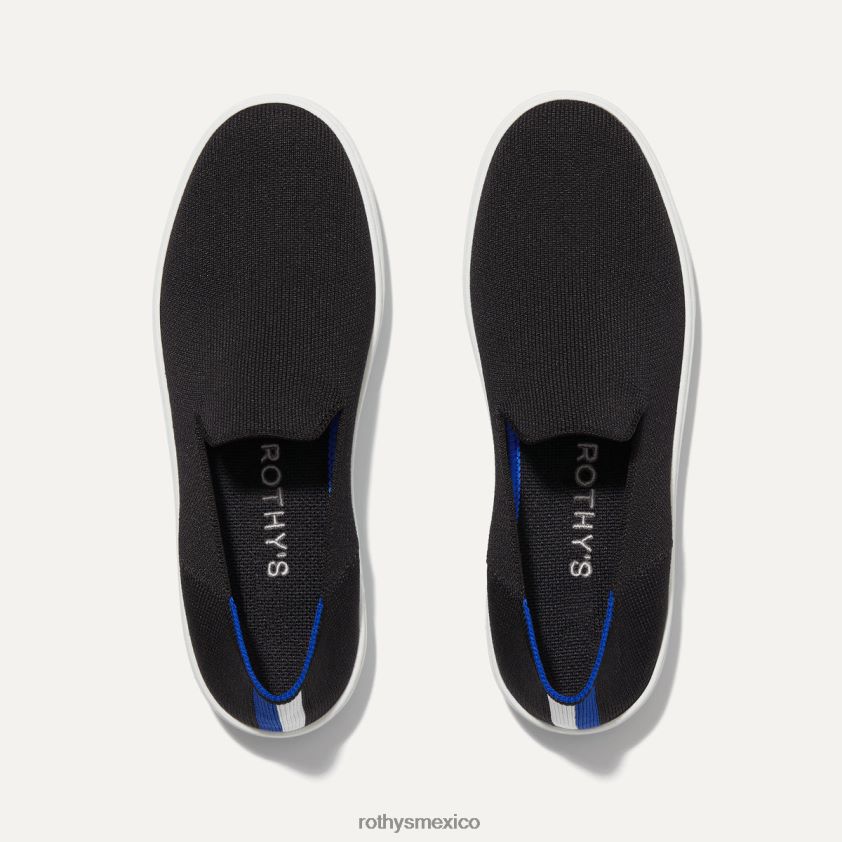 mujer Rothy's negro sólido la zapatilla sin cordones original zapato PVF0L0132