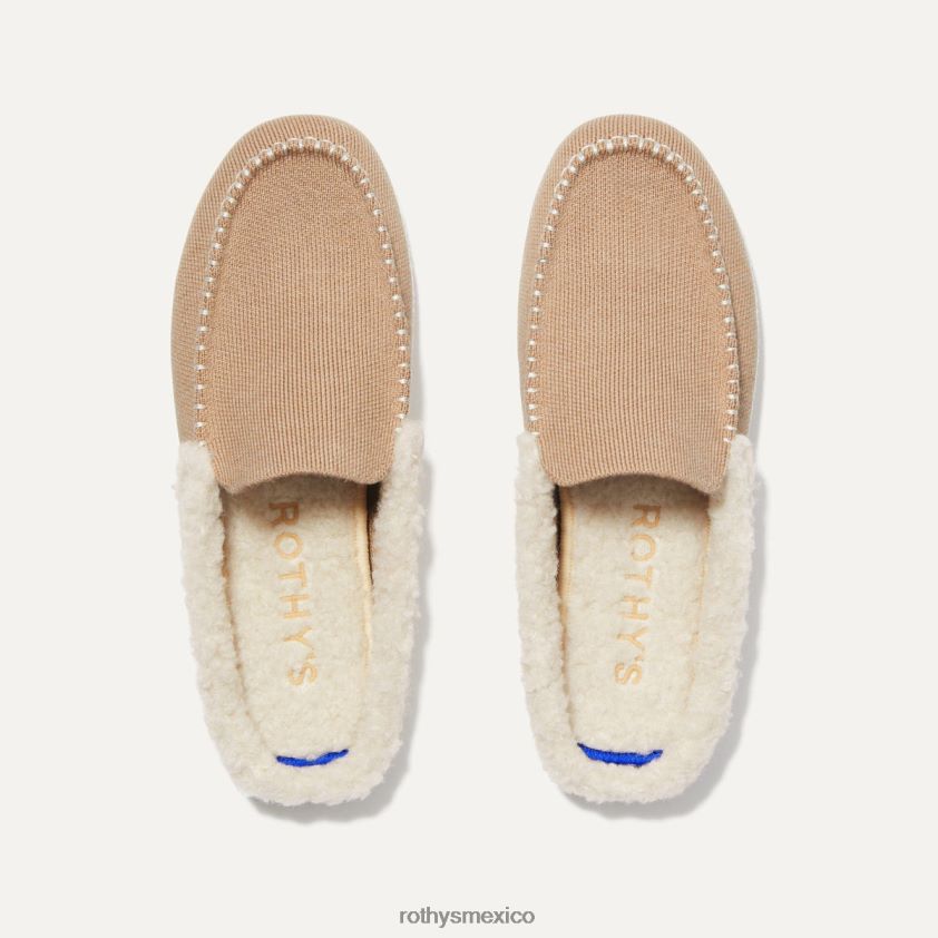 mujer Rothy's bronceado de abedul la zapatilla de desgaste zapato PVF0L0164